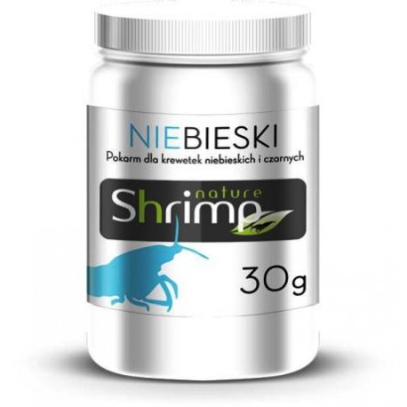 Shrimp Nature Niebieski - opakowanie 30 gram - wspomaga wybarwienie czarnych i niebieskich krewetek