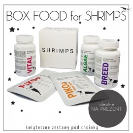 QualDrop Box „Food for Shrimps” - zestaw 5 pokarmów dla krewetek